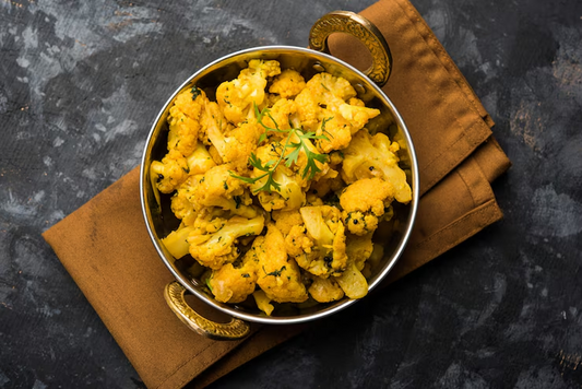 Cauliflower Stem Sabzi